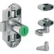 Häfele Serrure à barre rotative SET H6158 Symo Piccolo -Nova Dimension de la broche 15 mm, à visser - Gauche