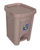 House&Style Vuilnisbak, madeliefjes, 16 l, roze