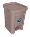 House&Style Vuilnisbak, madeliefjes, 16 l, roze
