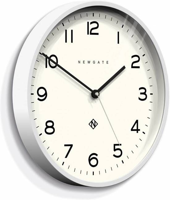 Newgate Wandklok Number three Echo - wit - 0693115626755