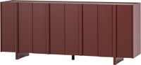 WOOOD Basu Dressoir - Grenen - Bordeauxrood - 85x200x46