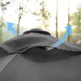 Parasol de jardin UPF 50+ protection solaire - inclinaison 30° - manivelle - blanc - extérieur - jardin - piscine