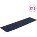 Maison Exclusive - Tapis d'escalier autocollants 15 pièces 76x20 cm gris bleu