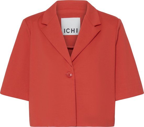 ICHI IHKATE SUS CROPPED BL Dames Blazers Poppy Red XS