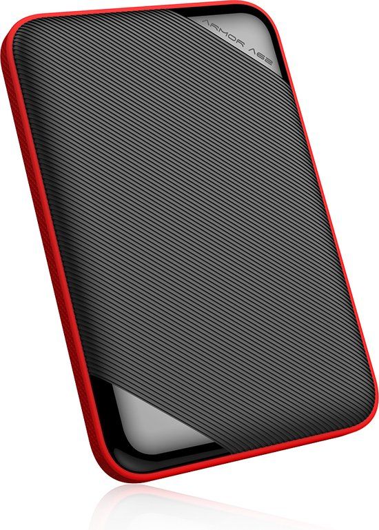 Silicon Power 2TB Rugged Armor A62 - Portable Hard Drive - USB 3.0 - Black/Red