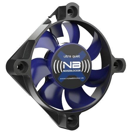 Noiseblocker BlackSilentFan XS-2 - 50mm Fan - Black/Blue