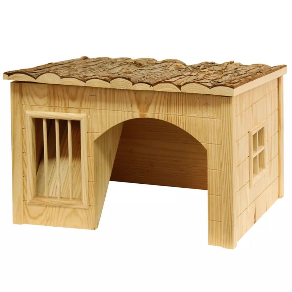 Kerbl Knaagdierhuis - met hooiruif Nature