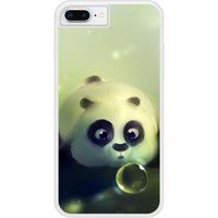 Panda Bedrukt siliconen hoesje compatibel met iPhone 8 Plus