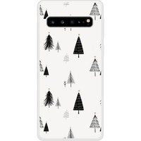Samsung Galaxy S10 5G Beschermende Siliconen Case - Elegante Dennenboom