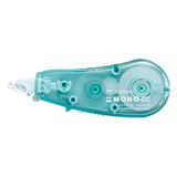 Tombow MONO CCE5 mini-correctieroller, blauwgroen, 5 mm x 6 m, perfect voor Bullet Journal Dot Grids, direct overschrijfbaar, voor rechts- en linkshandigen, incl. beschermkap [CT-CCE5-62-B]