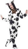 Smiffy's Koeienpak voor kinderen 7-9 jaar | Verkleedkleding maat 134/140 | Unisex | Polyester | Zwart
