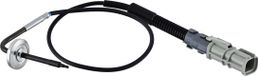 HELLA Temperatuursensor uitlaatgas, schroefdraad, 2-polig, 450 mm kabel, geschikt voor onder andere MAN TGS