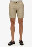 Superdry Short Linen Merchant Abbey Stone Heren Korte Broek Linnen Crème