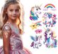 Fiestas Guirca Neptattoo's Unicorn Tijdelijke Tattoo Multi Kleur Unisex Volwassenen