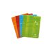Clairefontaine 63748AMZC Pak met 2 Geniete Alfabet notitieboeken - 17x22 cm - 96 Pagina's Grote Ruitjes - Wit Papier 90 g - Omslag Gecoat Karton - Willekeurige Kleuren