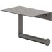 IVY Toiletrolhouder met Planchet - Geborsteld Metal Black PVD
