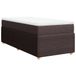 VidaXL Boxspringbed met matras, donkerbruin, 90x200 cm, gestoffeerd