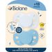 BIOLANE Anatomische speen - Extra dunne fopspenen - 18+ maanden - Tweekleurig blauw