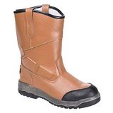 Portwest FT13 Steelite Rigger Laars Antistatisch Dubbele Dichtheid Bouw | Cognac, 38, S3 EN ISO 20345, Unisex, Benzine en Olie Bestendige Loopzool, Koude Isolatie, Bontvoering, Bont Gevoerd, PU Zool