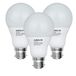 AUROLITE Set van 3 LED A60 lampen, B22 Cap, 12 Watt 960 Lumen, daglicht (6500K)