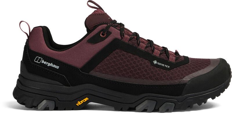 Berghaus Ground Attack Active Gore-Tex Women's Shoes, Red/Black 2023 UK 7.5 | EU 41.5 Trekking & Hiking Shoes