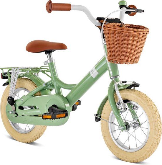 Puky Youke Classic Kinderfiets - 12 inch - Retro groen