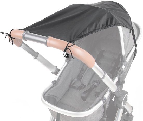 Titaniumbaby Smart Zonnescherm buggy en kinderwagen Zwart