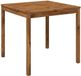 vidaXL Eettafel Naturel 80 x 80,5 x 75 cm Massief Acacia Hout