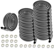 HIMRY® KXD7003 randbescherming, U-vormige schuimbescherming, veiligheid voor je kinderen, tafelrandbescherming van glas, extra dik, randbescherming, 20 x 2 m, zwart