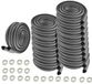 HIMRY® KXD7003 randbescherming, U-vormige schuimbescherming, veiligheid voor je kinderen, tafelrandbescherming van glas, extra dik, randbescherming, 20 x 2 m, zwart