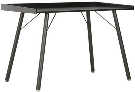 vidaXL Bureau 90x50x79 cm zwart