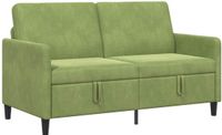 vidaXL Sofa met opbergruimte Lichtgroen 152 x 78 x 87 cm Polyester