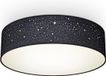 B.K.Licht - Plafondlamp - Ø38cm - Zwart - Sterrenhemel Effect - 2x E27 - Kinderkamer