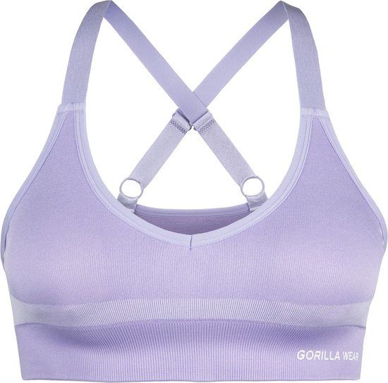 Gorilla Wear Selah Seamless Sportbeha - Lila - XS
