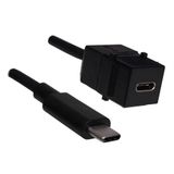 Bachmann Keystone USB 3.1 koppeling type C female/female, 0,5 m