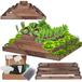 Modo24 ZP09 Carré Potager Surélevé En Escalier Modulable, Bois De Pin, Herbes/légumes, Jardin/terrasse/balcon, 36x117x120 Cm, Marron