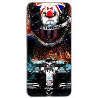 Maniacase Etui Voor Samsung Galaxy A56 lewis hamilton mercedes 44