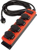 Qwatt Pro verdeeldoos - SocketMaster - 4 aansluitingen + 2x USB - 10 m