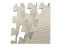 Tapis de jeu pour bébé couleur unie (6 tuiles) – Blanc cassé