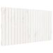 VidaXL Wandhoofdbord 127,5x3x60 cm massief grenenhout wit