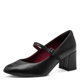 Tamaris - Damespomp met riem 1-22460-45 - Zwart leder - 38 EU