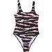 French Connection Maillot de bain classique imprimé zèbre