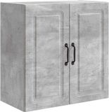 vidaXL Wandkast 59 x 31 x 60 cm Bewerkt hout Betongrijs