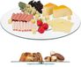 2x plat présentoir rotatif - plateau à gâteau - plateau tournant en verre - plateau tournant