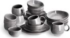 Merkloos / Sans marque Shenzhen Haorui Industrial Technology Co., Ltd. Serviesset Aardewerk 24-delig Grijs