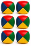 Merkloos Jongleerbal - 6x - Gekleurd - Polyester - 6.5 cm