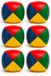 Merkloos Jongleerbal - 6x - Gekleurd - Polyester - 6.5 cm
