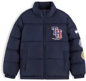 Tommy Hilfiger Kinderen Puffer Jas Blauw Polyester 100% Unisex Herfst/Winter 2026 Maat 12