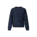 Retour Jeans gebreide trui met print - donkerblauw
