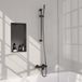 Brauer Gunmetal Carving Opbouw Baddouche Thermostaatkraan